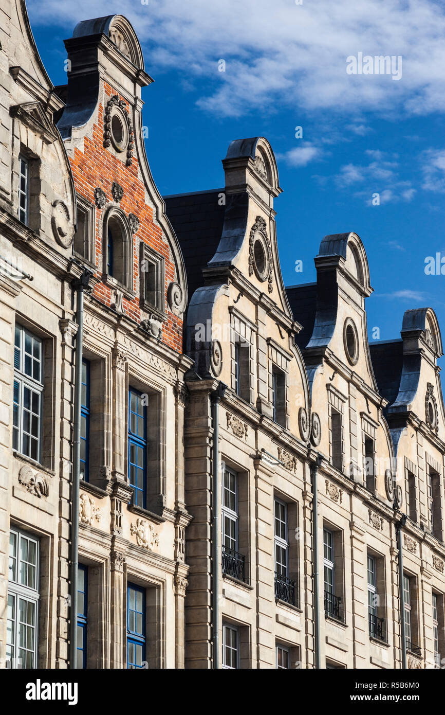 Frankreich, Region Nord-Pas-de-Calais, Arras, Grand Place Gebäude Stockfoto