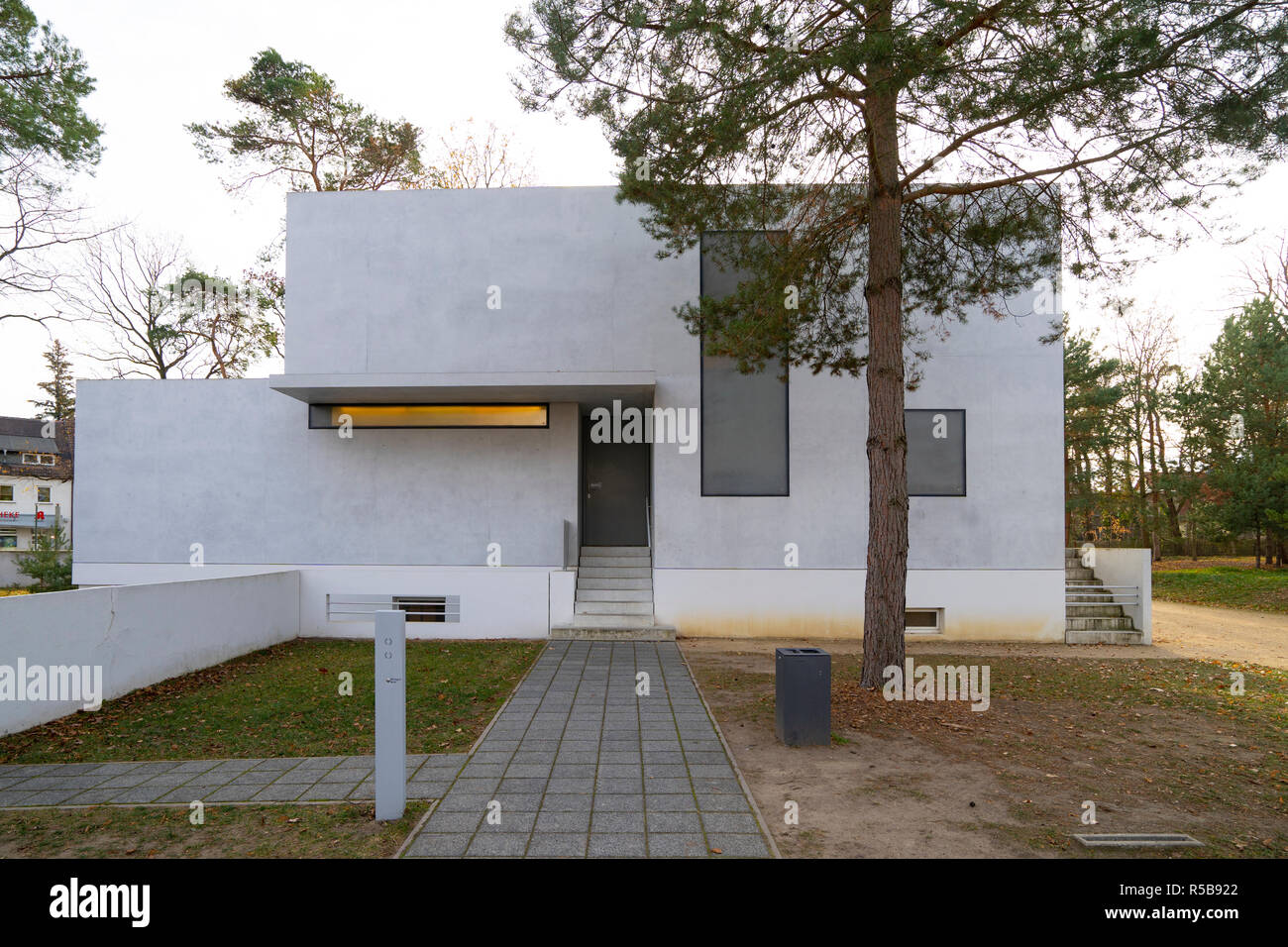 Bauhaus Gropius Haus nun eine Kunstgalerie eine Der Meisterhauser in Dessau, Deutschland. Stockfoto