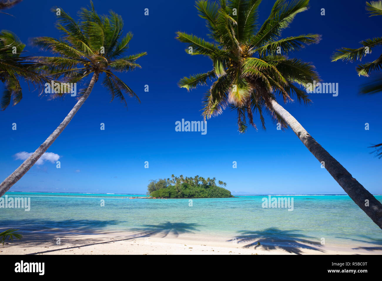 Muri Beach, Rarotonga, Cook Inseln, Südpazifik Stockfoto