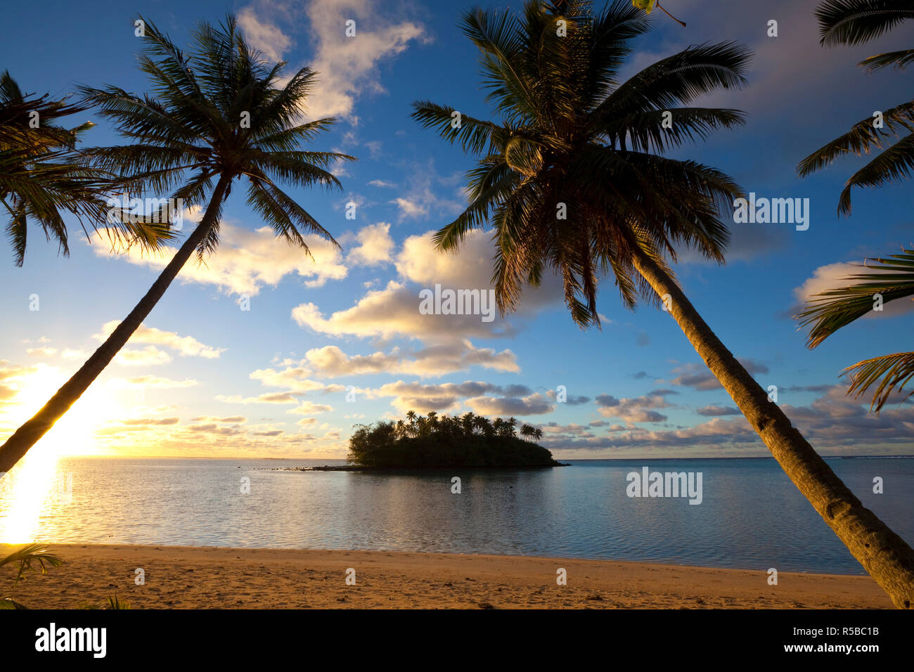 Muri Beach, Rarotonga, Cook Inseln, Südpazifik Stockfoto