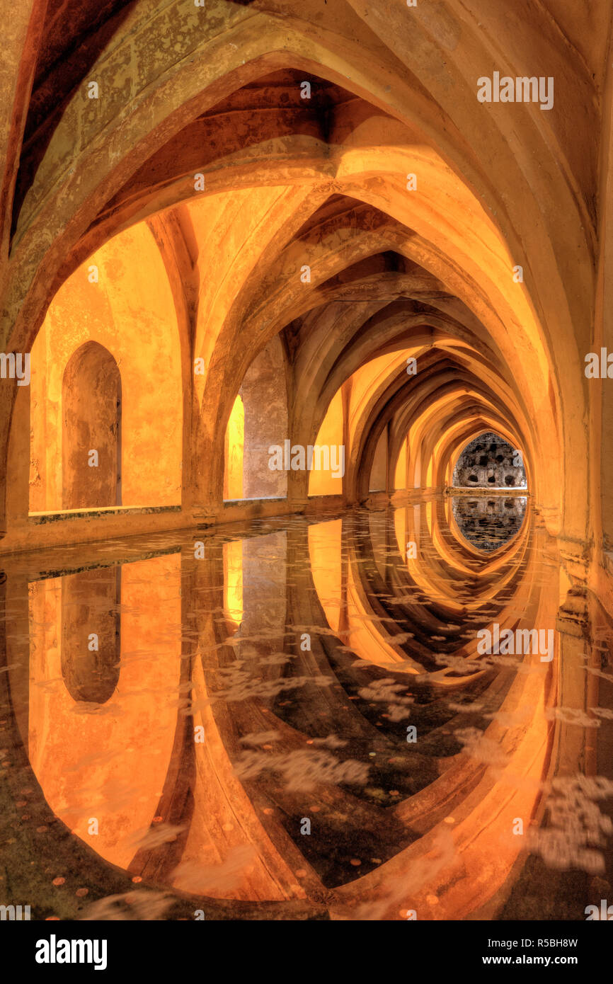 Spanien, Andalusien, Sevilla, Real Alcazar Palast, Königlichen Bäder von Dona Maria de Padilla Stockfoto