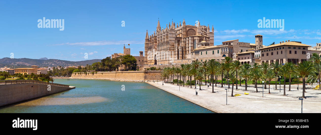 Kathedrale La Seu, Palma De Mallorca, Mallorca, Balearen, Spanien Stockfoto