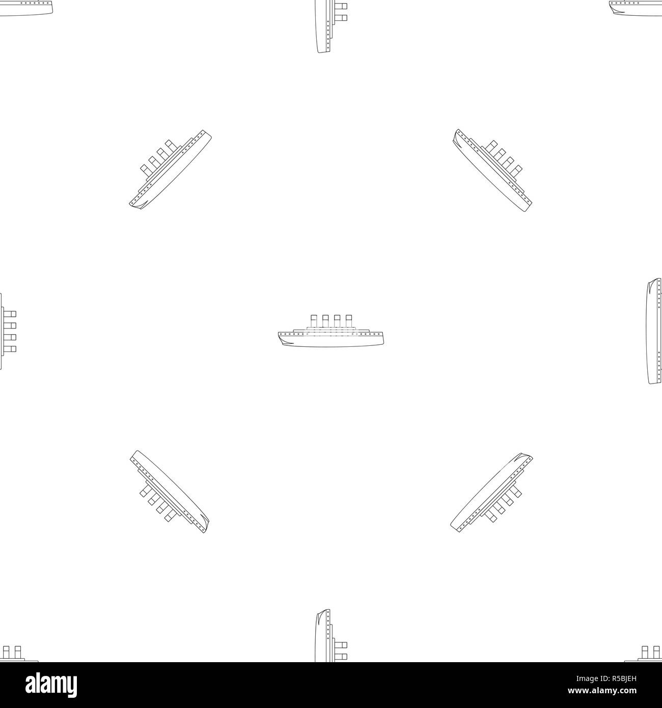 Titanic Muster nahtlose Vektor wiederholen Geometrische für jede Web Design Stock Vektor