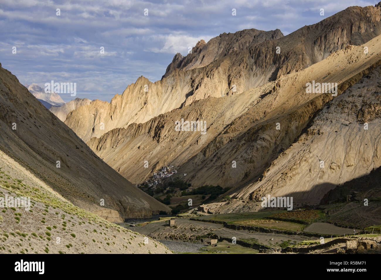 Das Dorf von Hinju, Ladakh, Indien Stockfoto