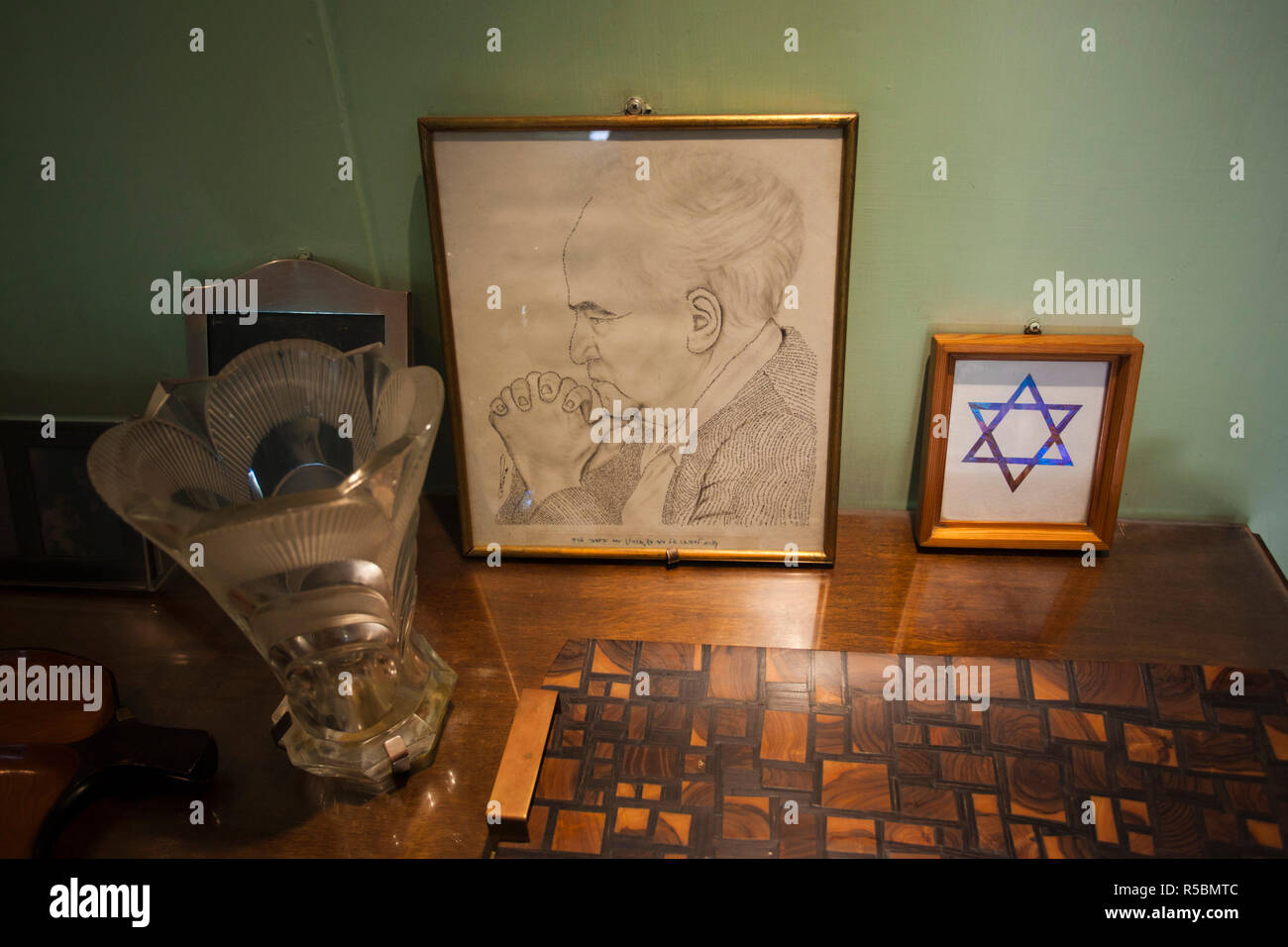 Israel, Negev, Sde Boker, Ben-Gurion Desert Home, dem ehemaligen Zuhause in der Wüste Kibbuz der erste israelische Premierminister Stockfoto