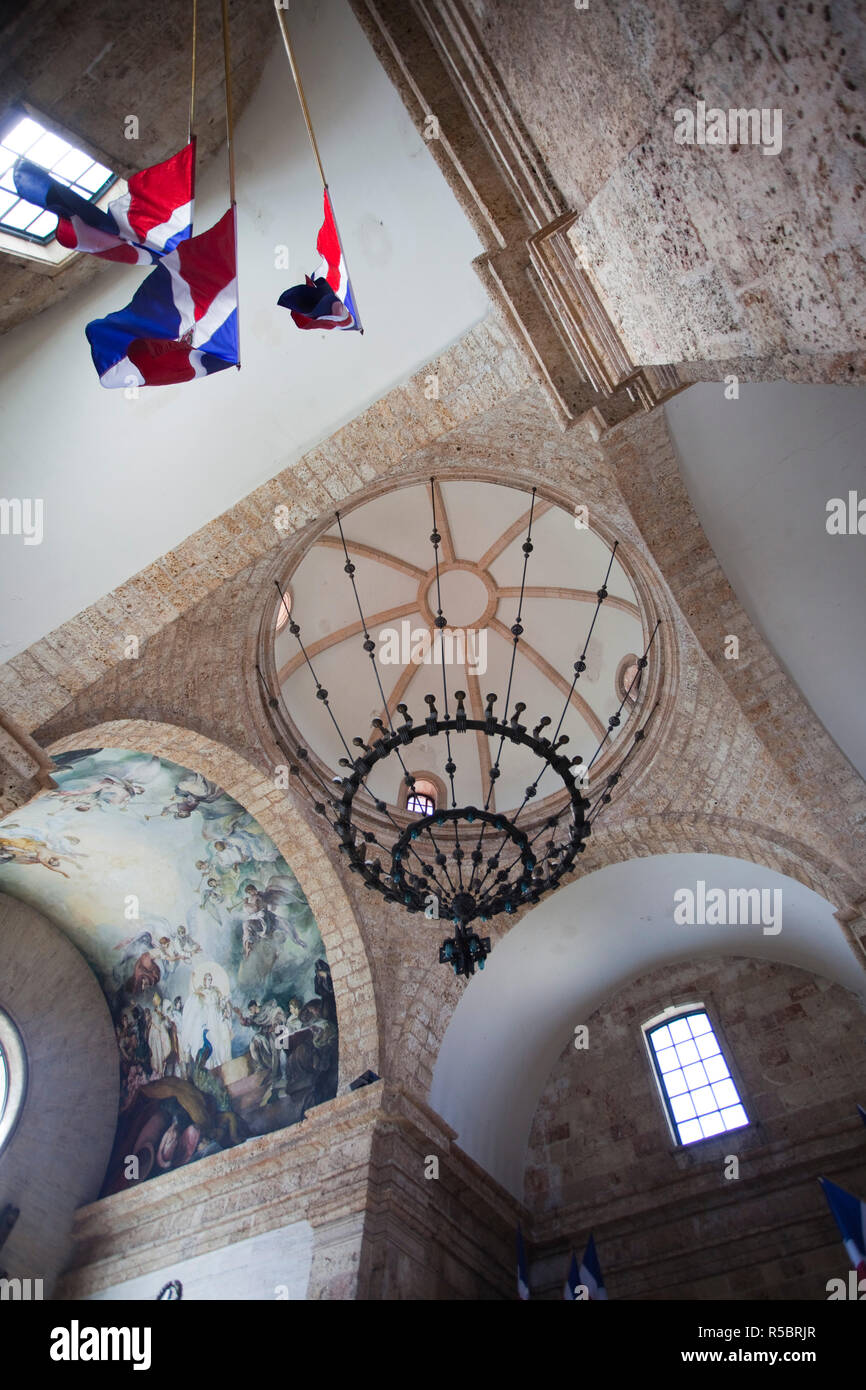 Dominikanische Republik, Santo Domingo, Zona Colonial, Panteón Nacional, nationalen Pantheon, Innenraum Stockfoto