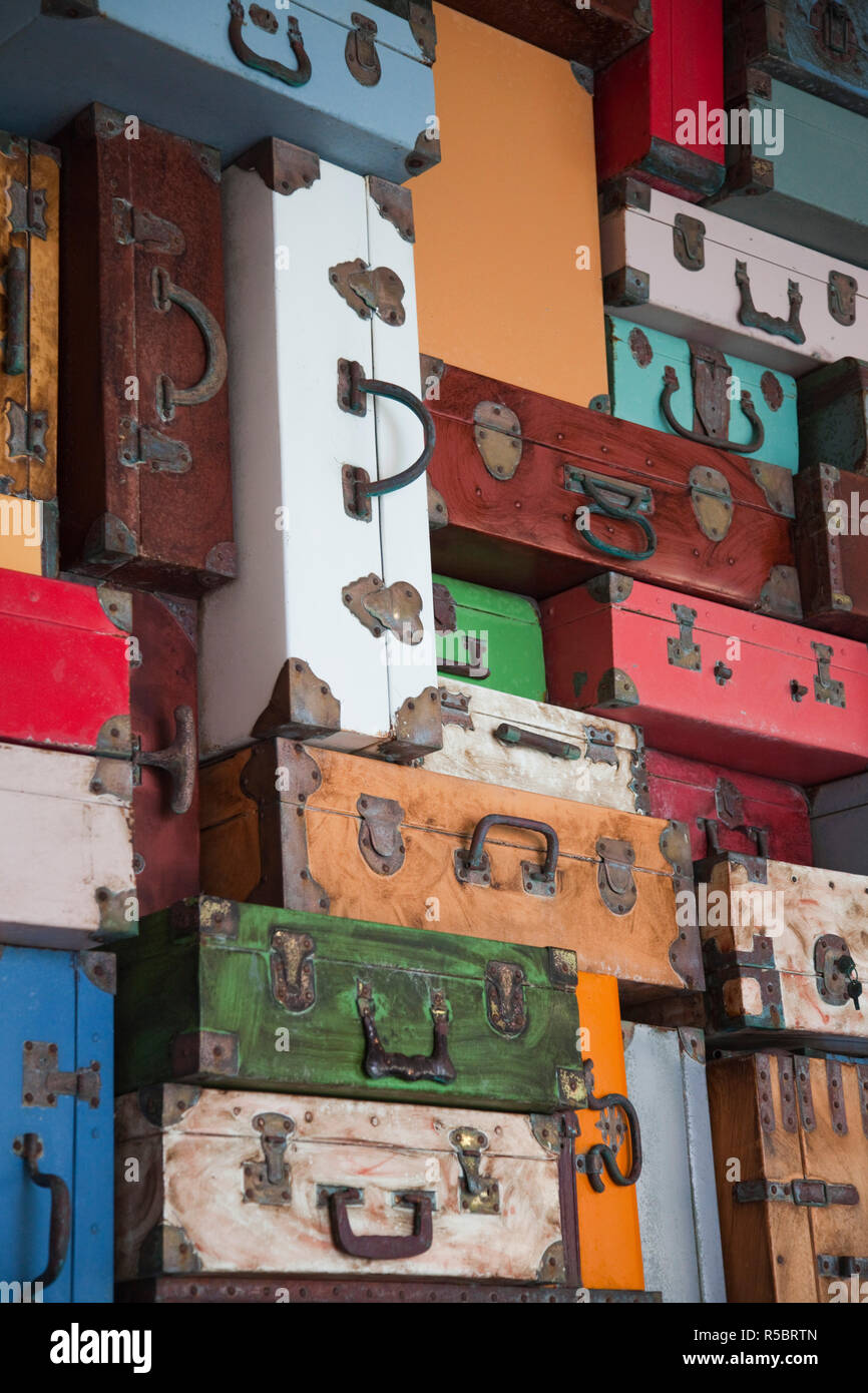 Gepäck, Bavaro, Dominikanische Republik, Punta Cana Region anzeigen Stockfoto