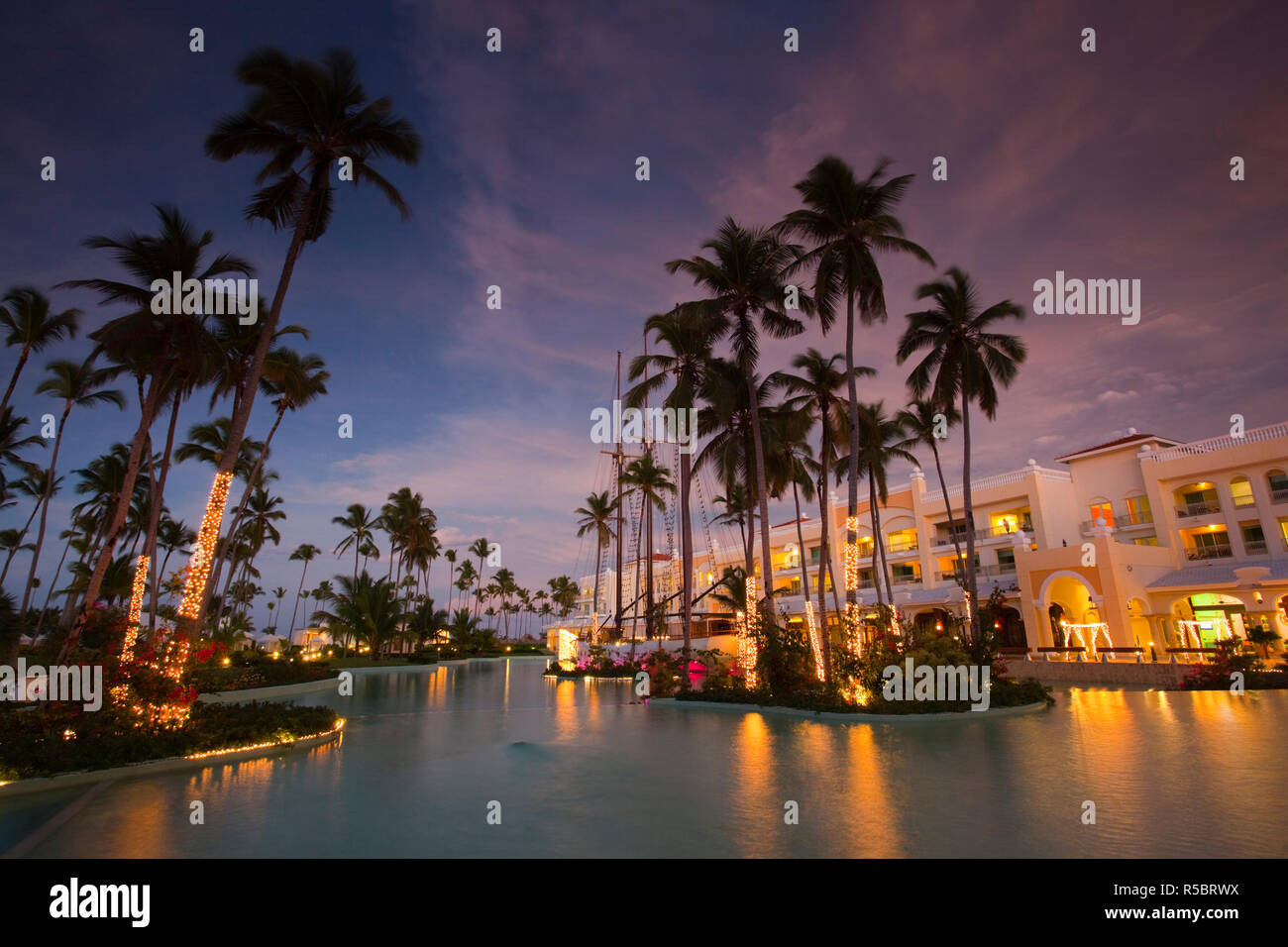 Dominikanische Republik, Punta Cana, Bavaro, Iberostar Grand Hotel Stockfoto