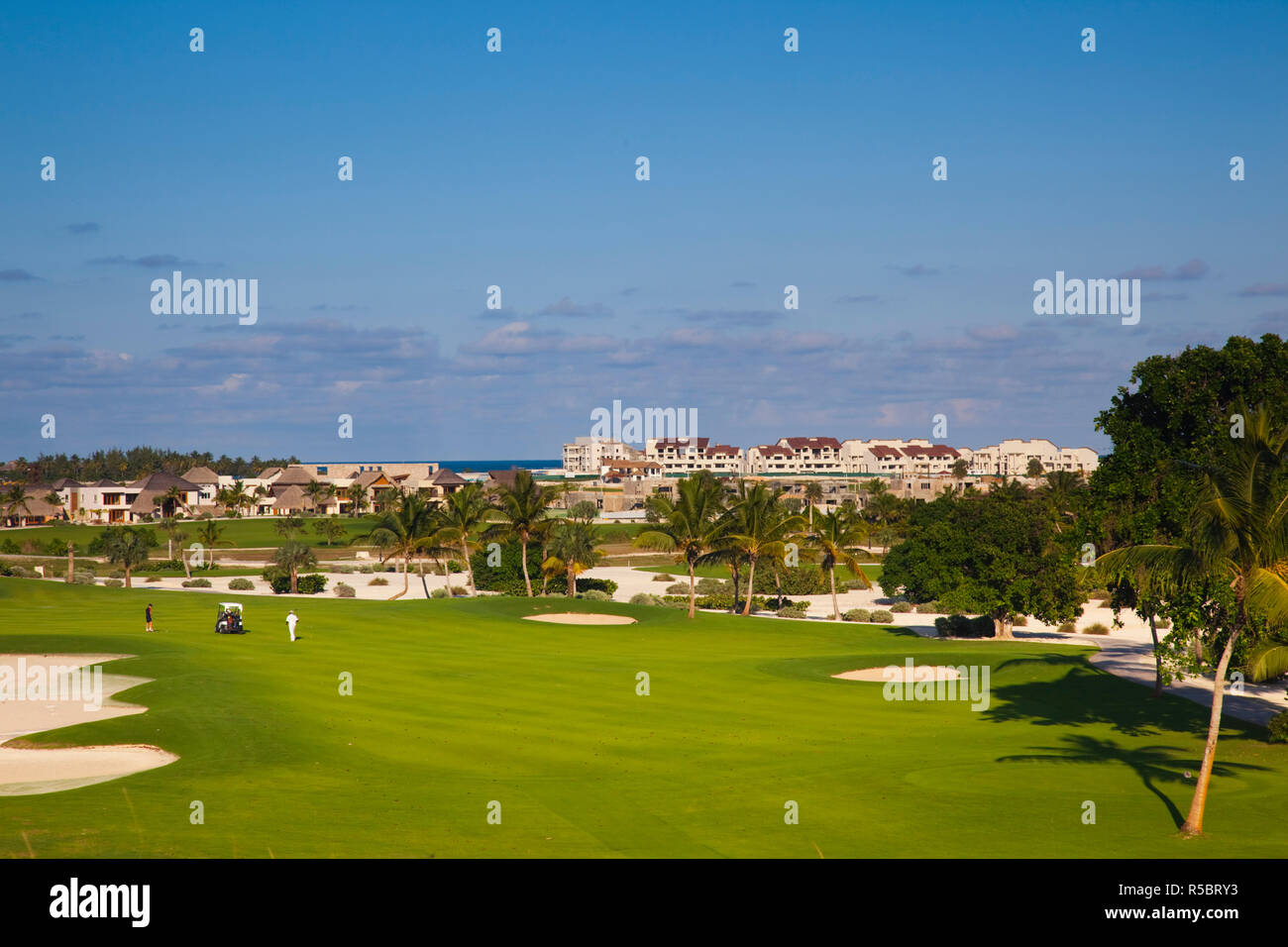 Dominikanische Republik, Punta Cana Region Punta Cana, La Cana Golfplatz Stockfoto