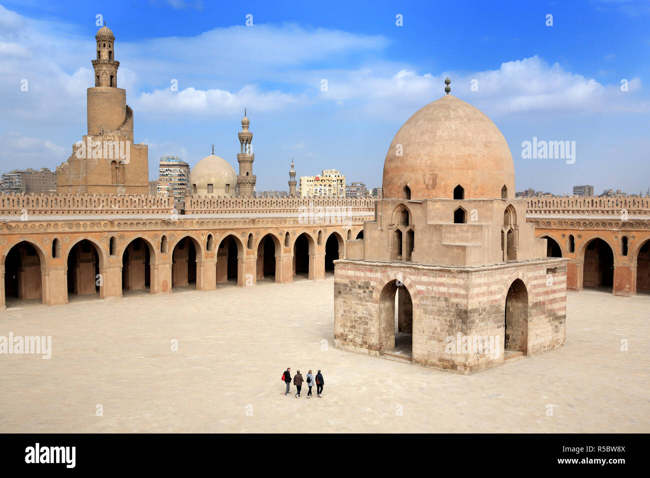 Ibn-Tulun-Moschee (879), Kairo, Ägypten Stockfoto