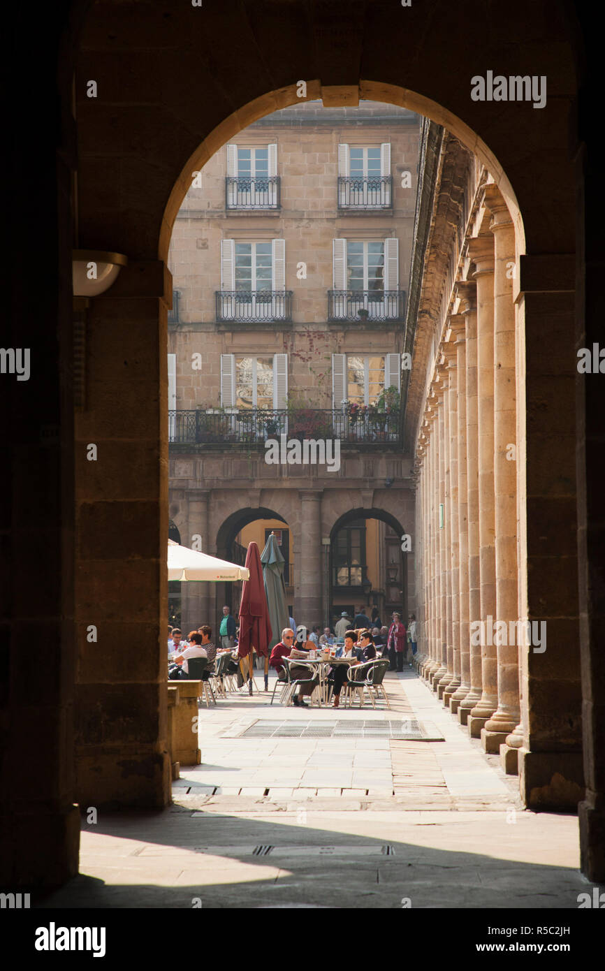 Spanien, Baskenland Region, Provinz Vizcaya, Bilbao, Altstadt, an der Plaza Nueva Stockfoto