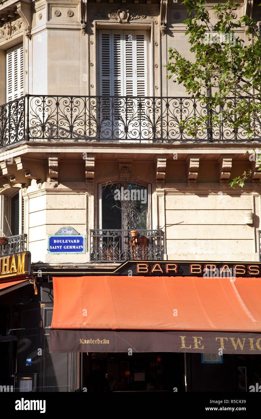 Boulevard St Germain, Rive Guache, Paris, Frankreich Stockfoto