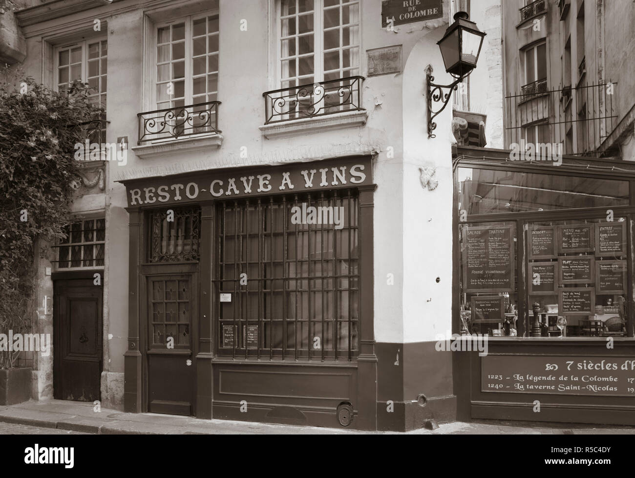 Cafe/Brasserie, Ile de la Cite, Paris, Frankreich Stockfoto