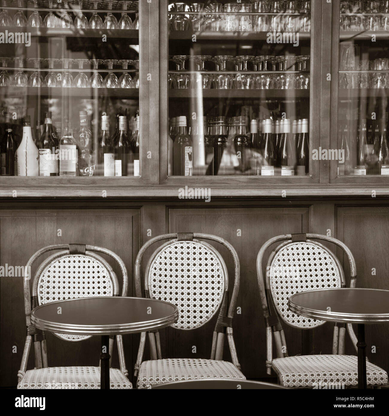 Cafe/Brasserie, Marais, Paris, Frankreich Stockfoto