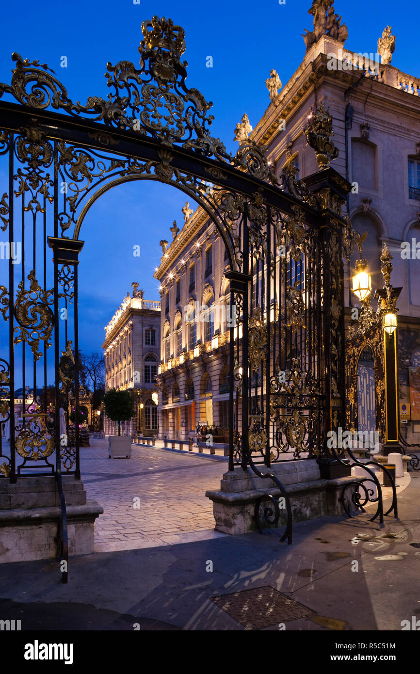 Frankreich, Meurthe-et-Moselle, Lothringen, Nancy, Ort Stanislaus, dawn Stockfoto