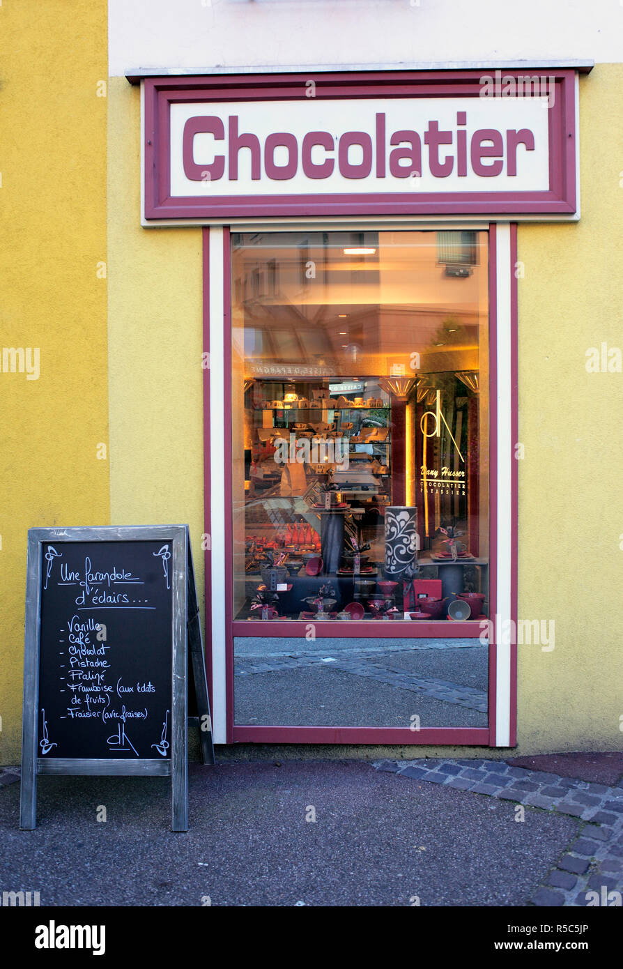 Chocolatier, Guebwiller, Haut-Rhin, Alsace, France Stockfoto