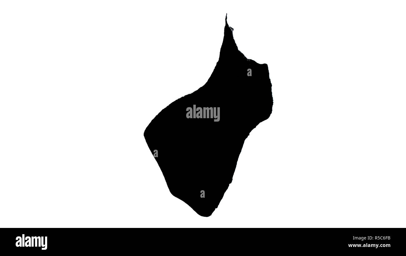 Abyss Loch unter dem Schnee führt zu Spannung Stockfoto