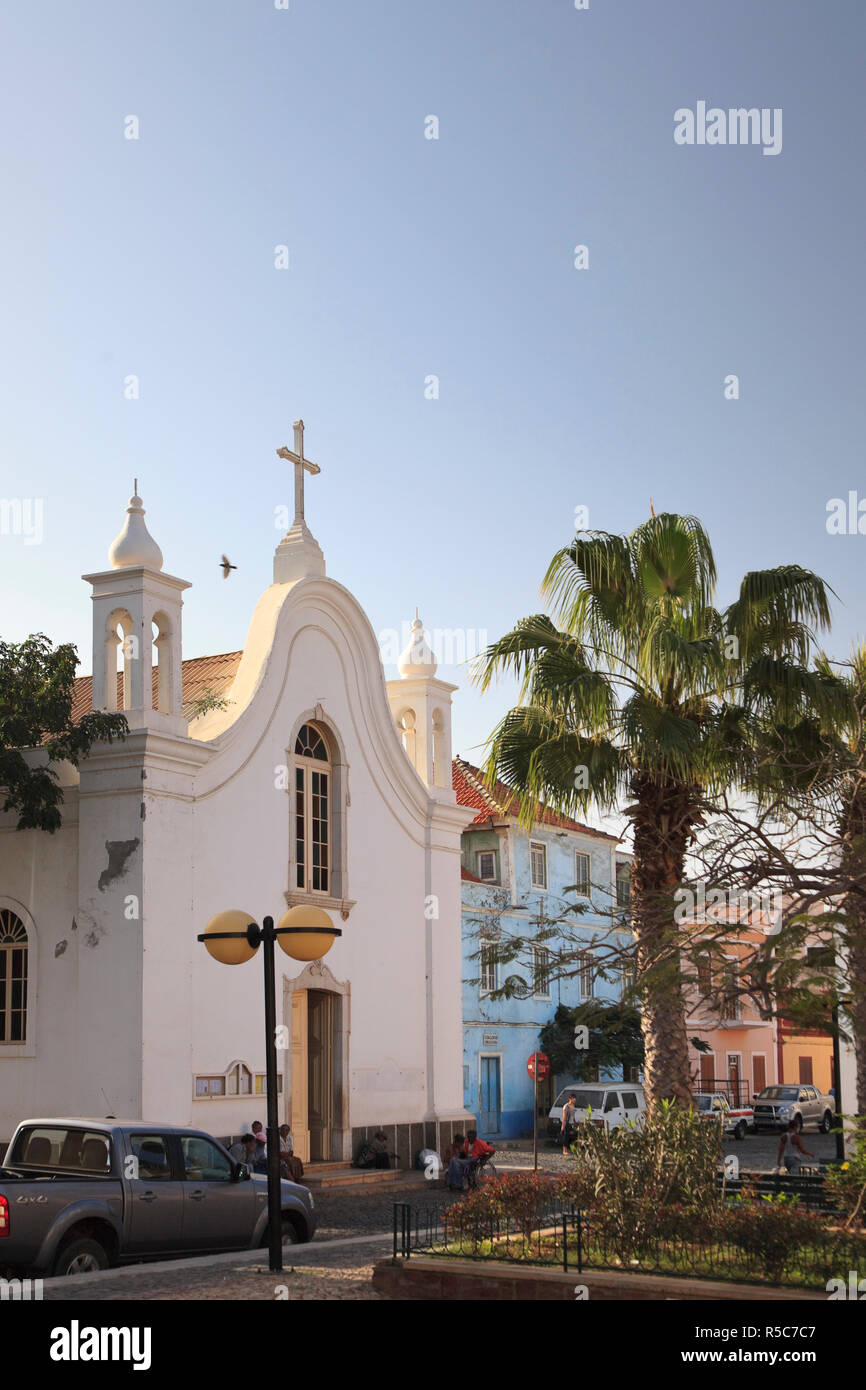 Kap Verde, Sao Vicente, Mindelo, koloniale Architektur Stockfoto