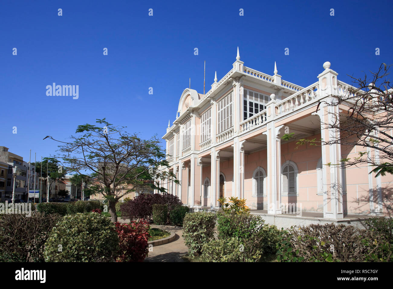 Kap Verde, Sao Vicente, Mindelo, koloniale Architektur Stockfoto