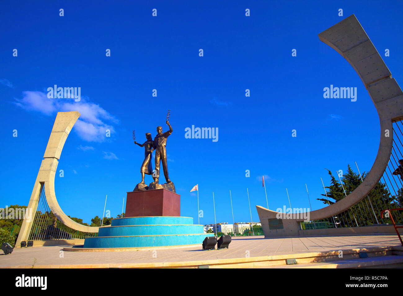 Limassol Märtyrer Denkmal, Kyrenia, Nordzypern Stockfoto
