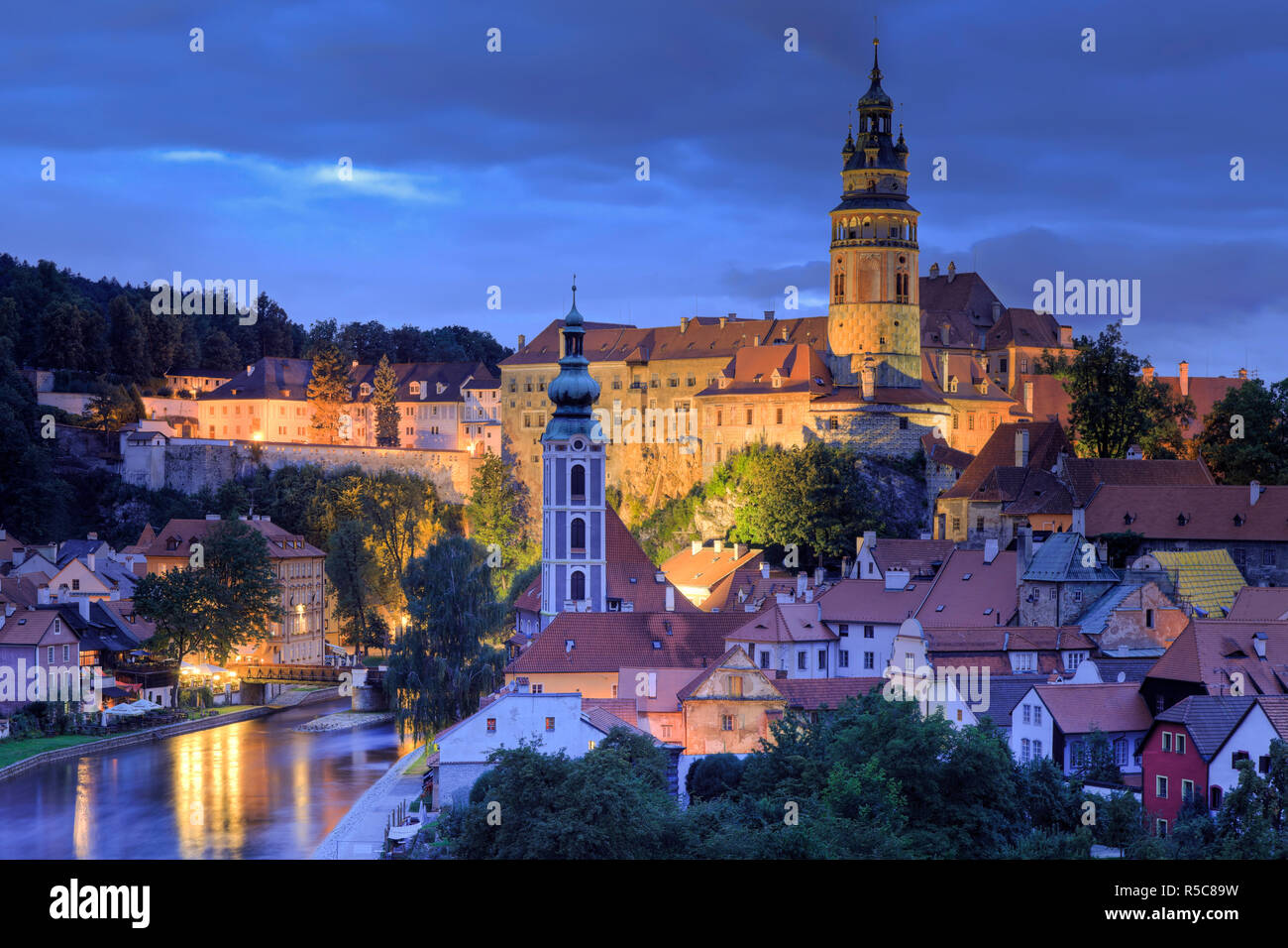 Tschechische Republik, Südböhmen, Cesky Krumlov Stockfoto