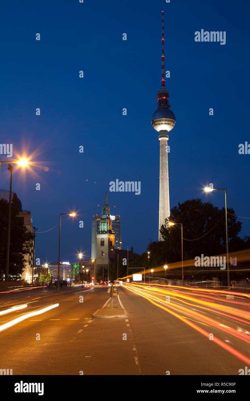 Fernsehturm (Fernsehturm), Berlin, Deutschland Stockfoto