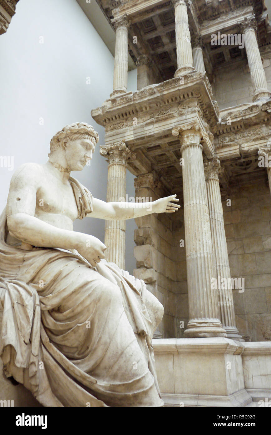 Markttor von Milet, Pergamon Museum, Berlin, Deutschland Stockfoto