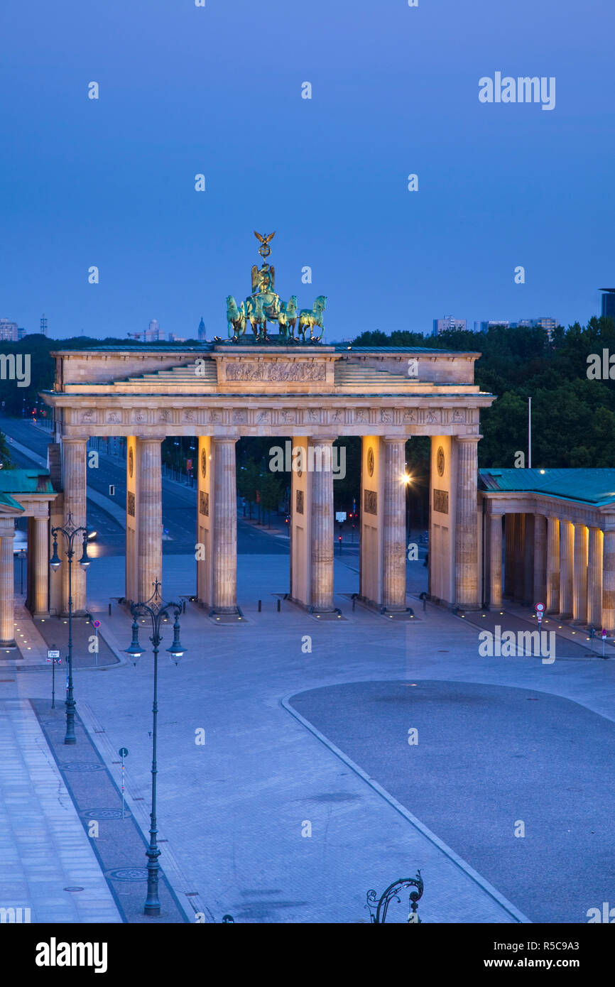 Brandenburger Tor, Pariser Platz, Berlin, Deutschland Stockfoto