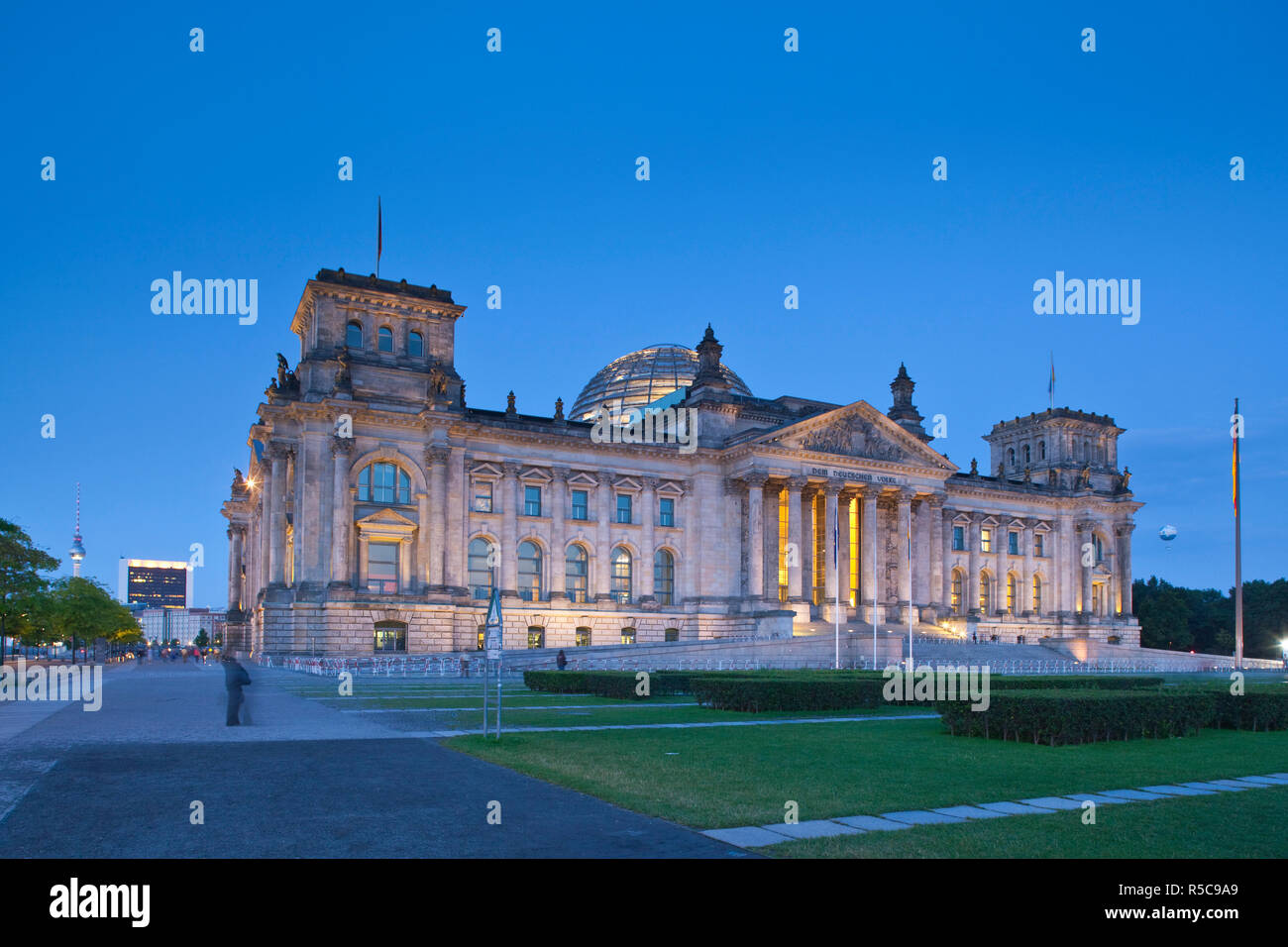 Reichstag (Deutscher Bundestag/Parlament Gebäude), Berlin, Deutschland Stockfoto