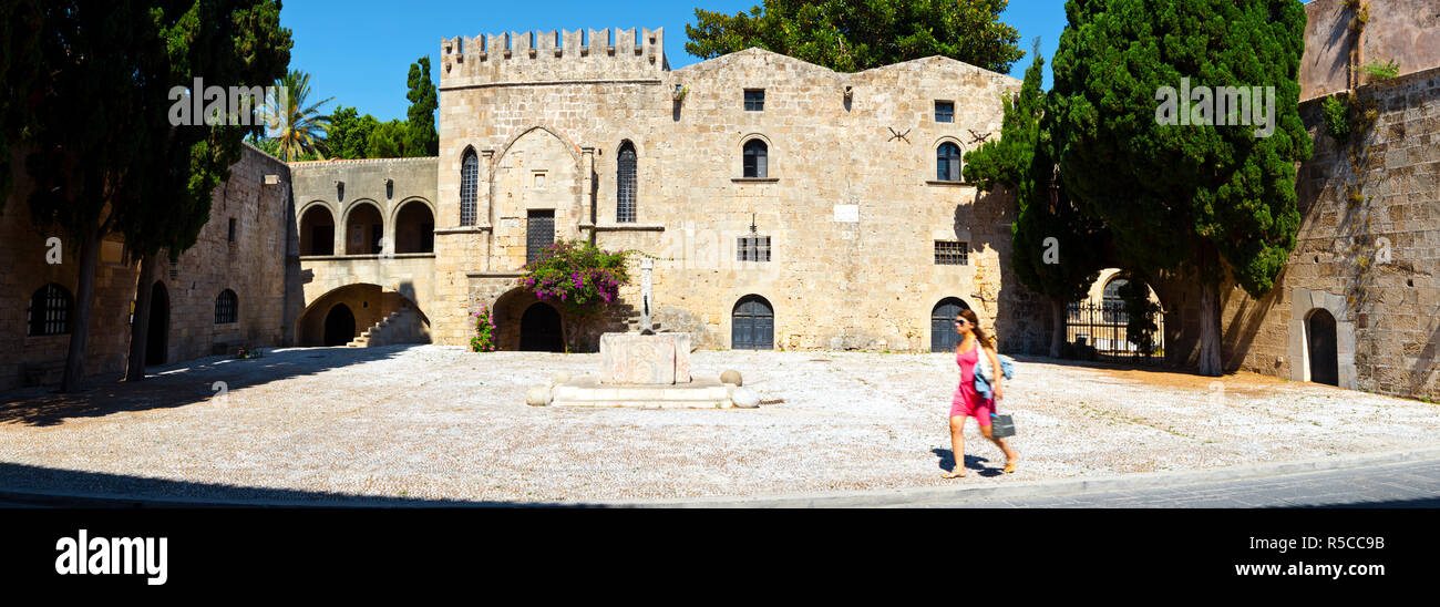 Mittelalterliche Architektur, Rhodos Stadt, Rhodos, Griechenland Stockfoto