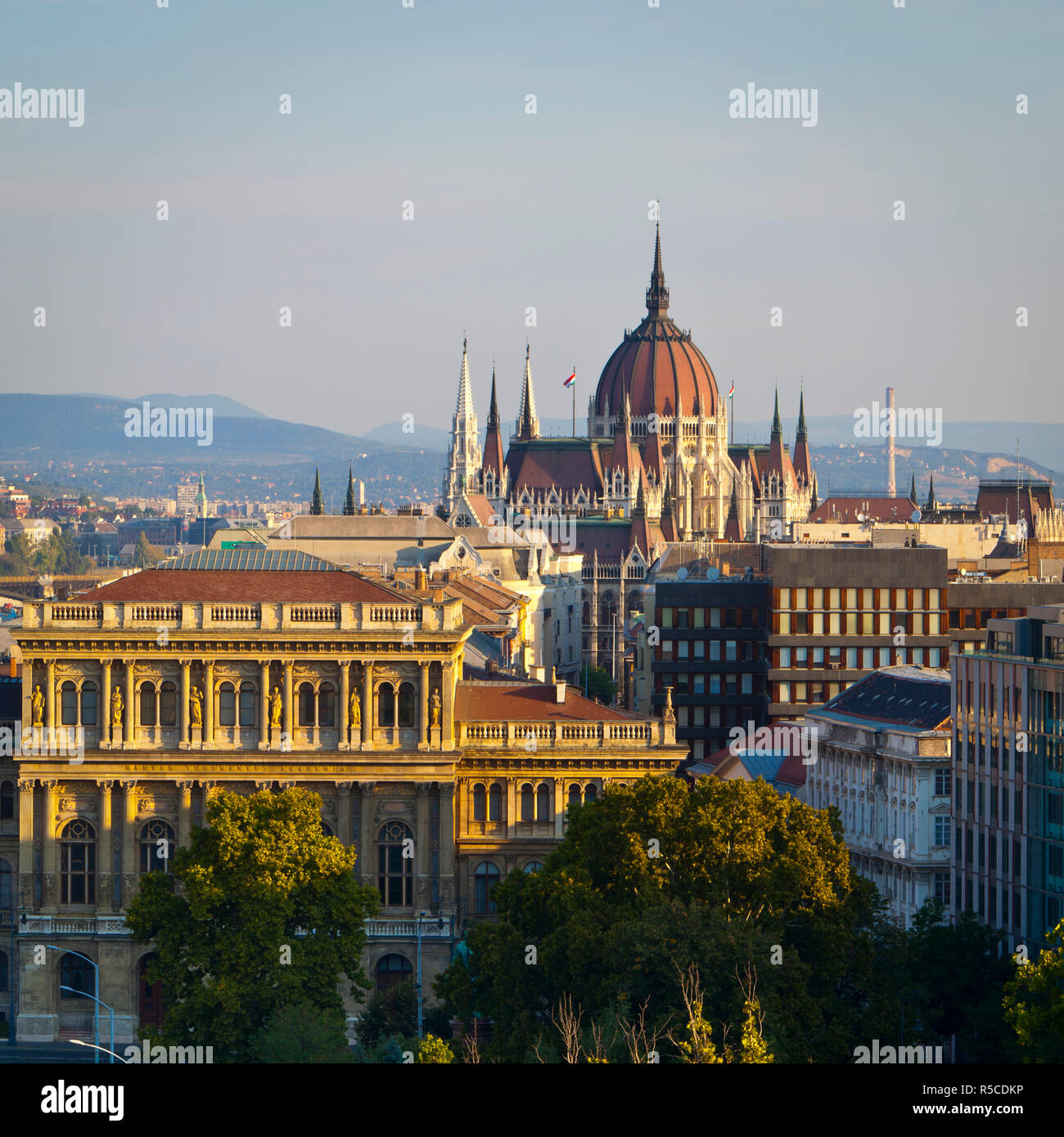 Parlamentsgebäude in Budapest, Ungarn Stockfoto