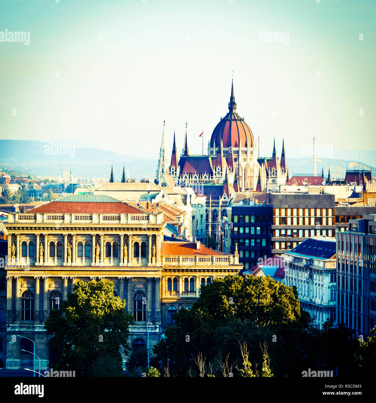 Parlamentsgebäude in Budapest, Ungarn Stockfoto