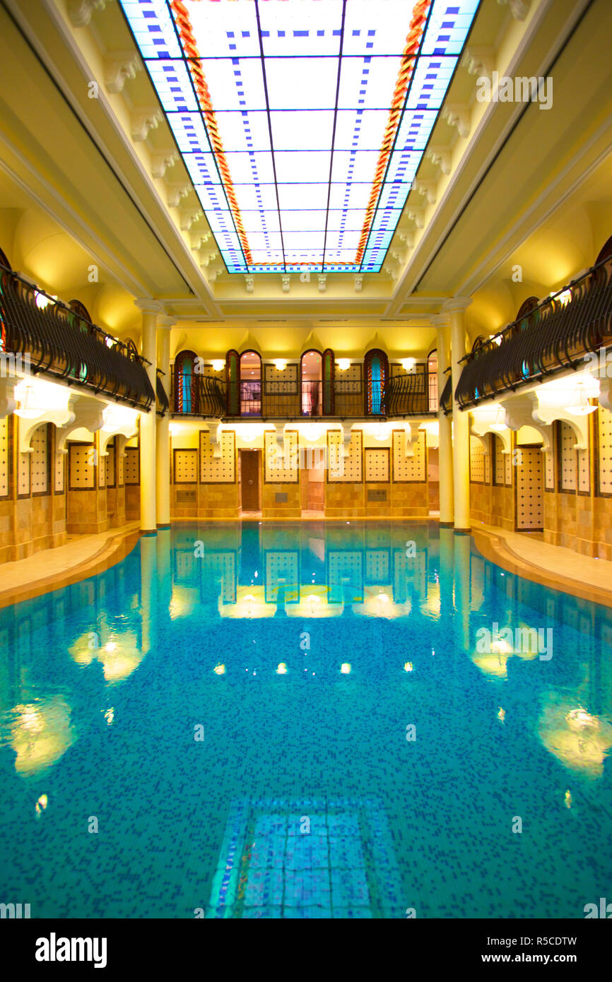 Spa im Corinthia Hotel Budapest, Ungarn Stockfoto