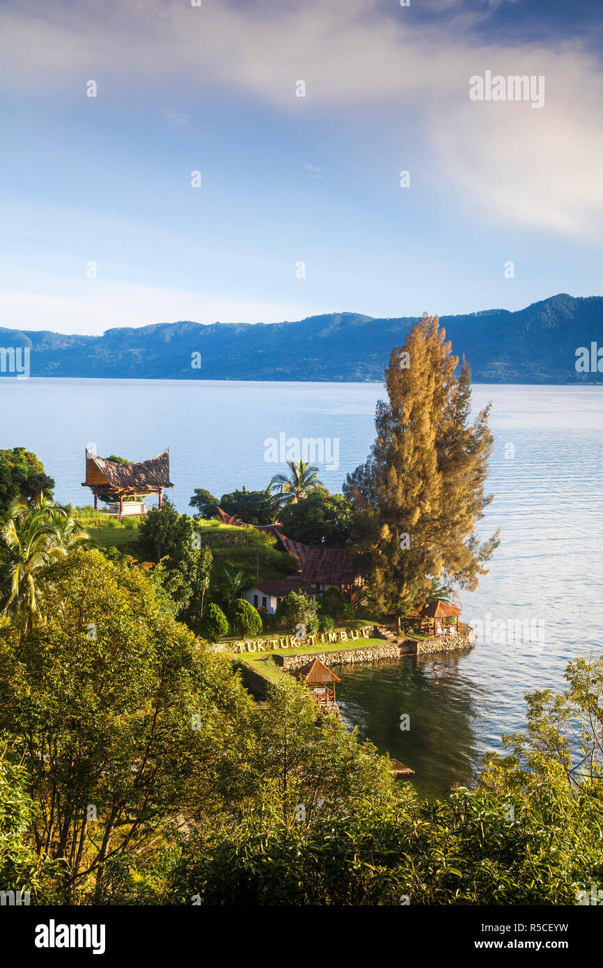 Indonesien, Sumatra, Insel Samosir, Tuk Tuk, Lake Toba, Batak Gräber Stockfoto