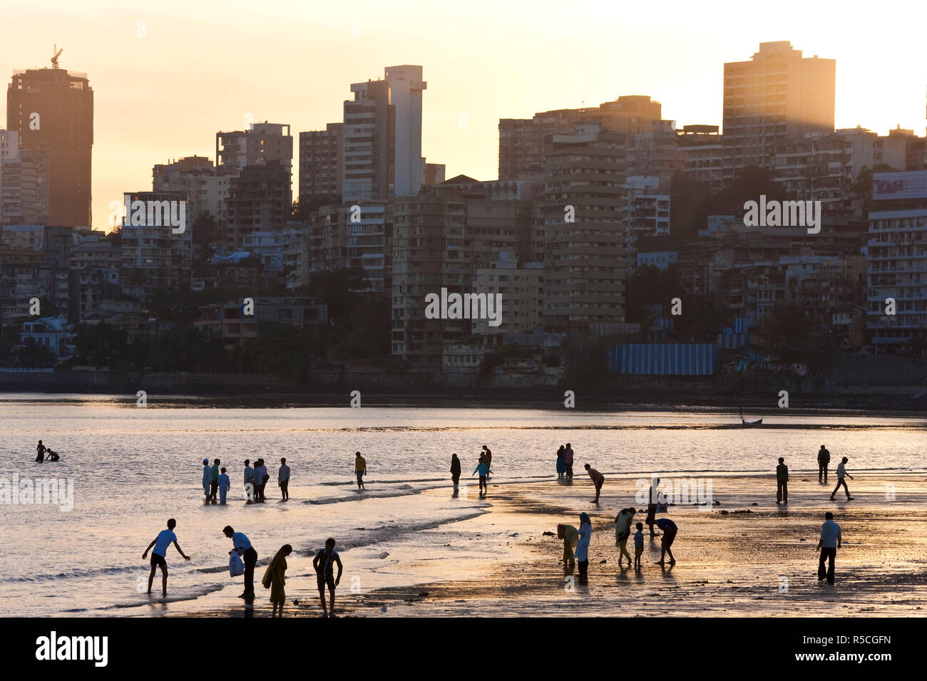 Chowpatty Beach, Mumbai (Bombay), Indien Stockfoto