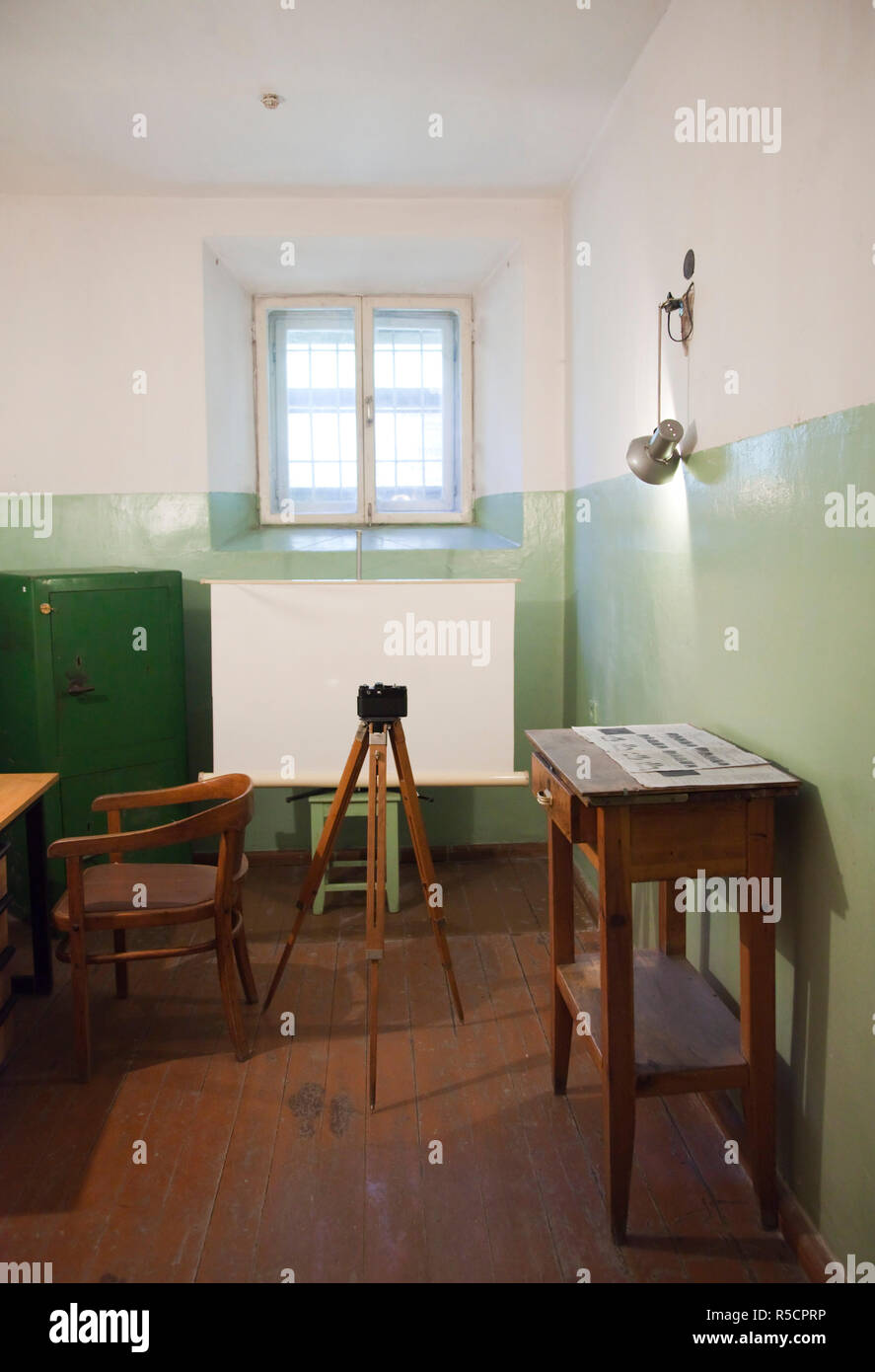 Litauen, Vilnius, das Museum der Opfer des Genozids, der ehemalige KGB-Hauptquartier, Fotografie Bereich Stockfoto Litauen, Vilnius, das Museum der Opfer des Genozids, der ehemalige KGB-Hauptquartier, Fotografie Bereich Stockfoto