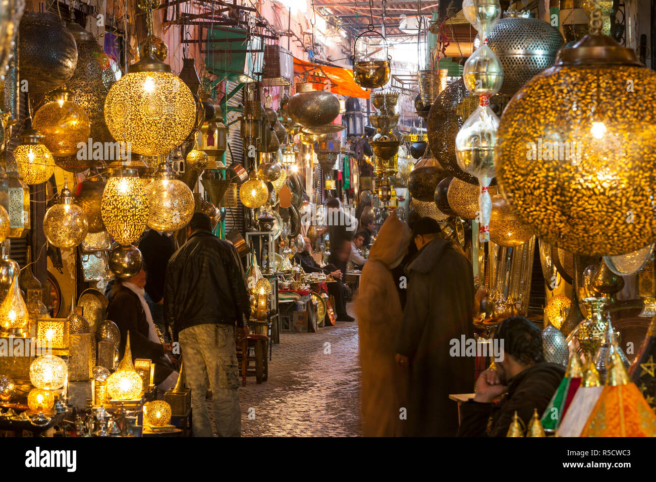 Im Souk, Marrakesch, Marokko, Nordafrika, Afrika Stockfoto