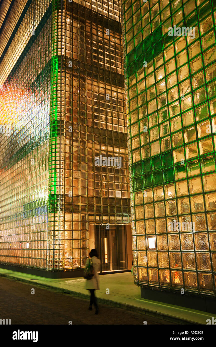 Japan, Tokio, Ginza, Maison Hermes Store Architekten Renzo Piano Stockfoto