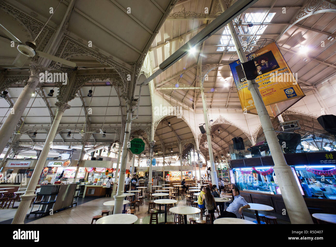 Singapur, Lau Pa Sat Festival Market Stockfoto