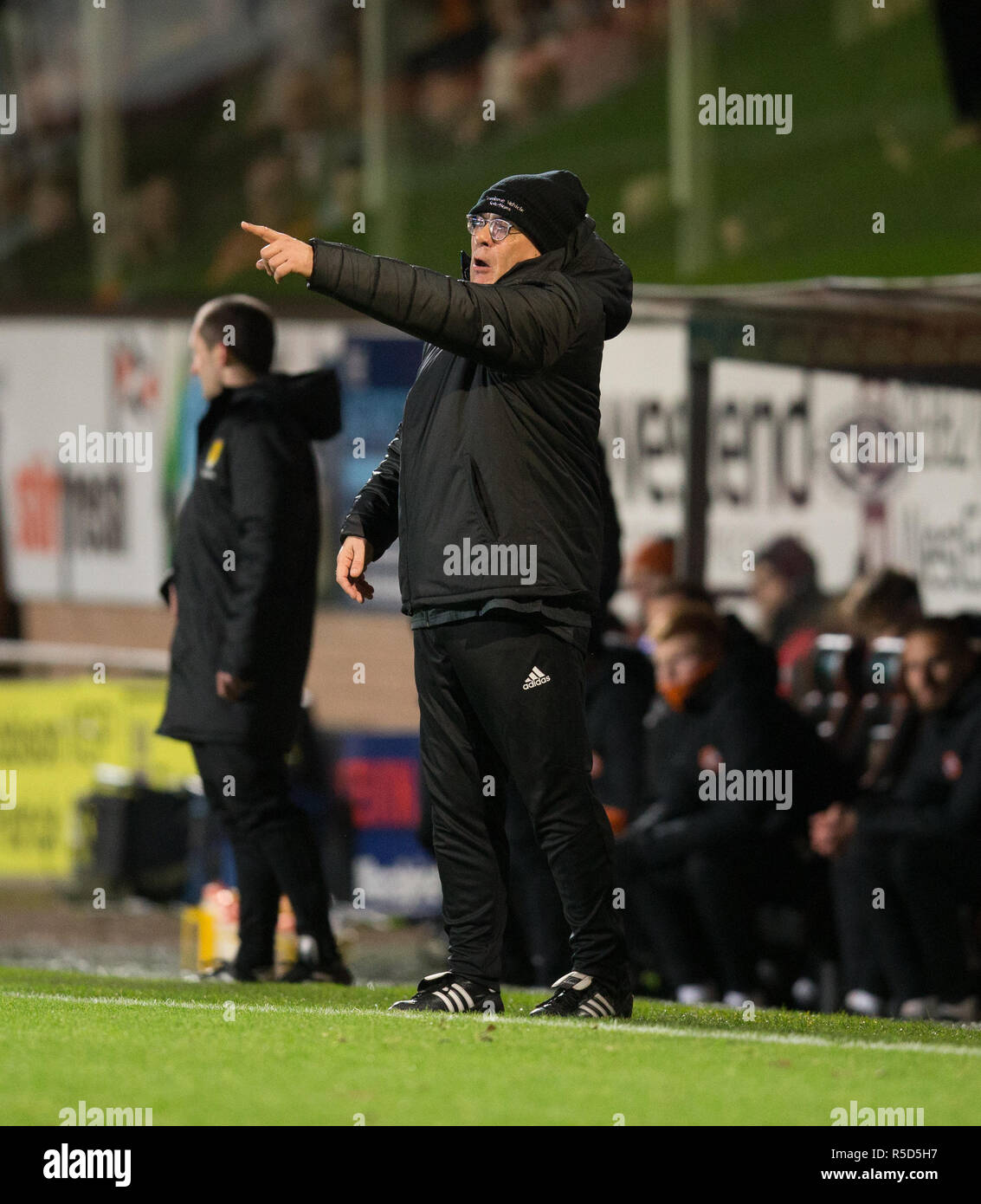 Tannadice Park, Dundee, Großbritannien. 30 Nov, 2018. Schottische Meisterschaft Fußball, Dundee United versus Ayr United; Ayr United manager Ian McCall Credit: Aktion plus Sport/Alamy leben Nachrichten Stockfoto