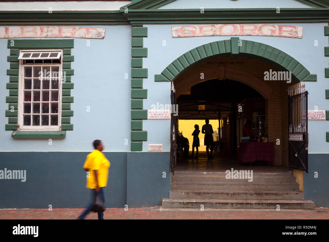 Albert George Markt Gebäude, Falmouth, Trelawny Parish, Jamaika, Karibik Stockfoto