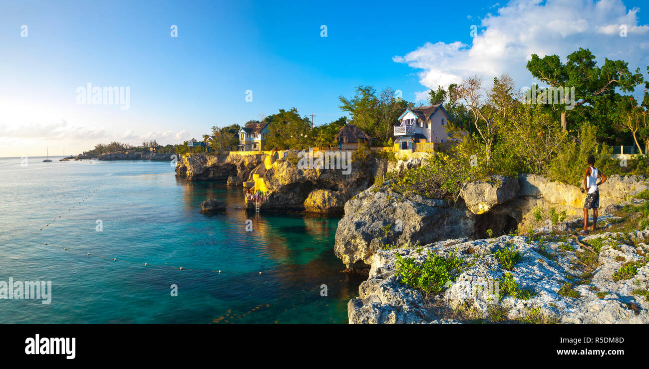 Die idyllische West End, Negril, Westmoreland, Jamaika Stockfoto