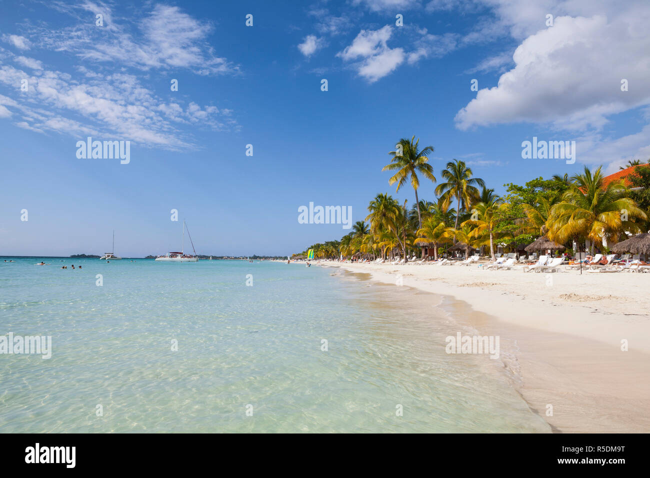 Long Bay, Negril, Westmoreland, Jamaika Stockfoto