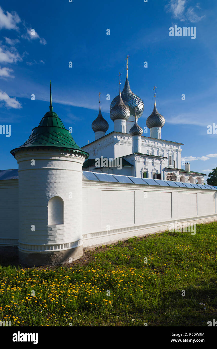 Russland, Yaroslavl Oblast, Goldener Ring, Uglitsch, Woskressenskij Kloster Stockfoto