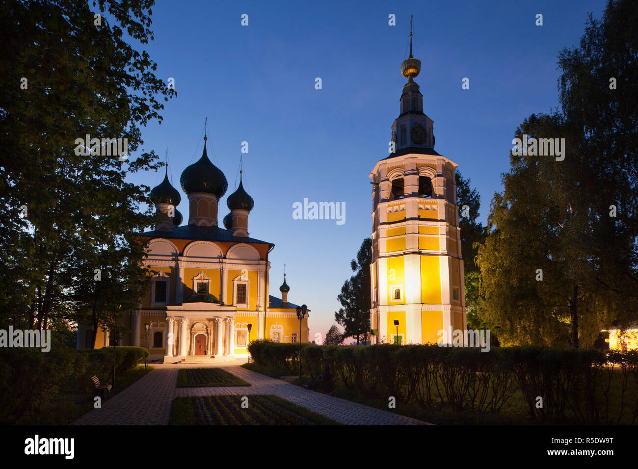 Russland, Yaroslavl Oblast, Goldener Ring, Uglitsch, Uglitsch Kreml, Verklärungskirche Stockfoto