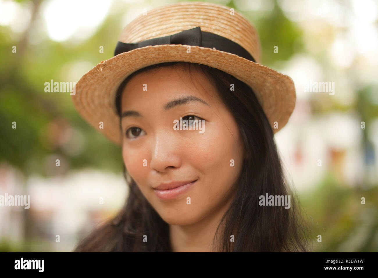 Asiatische Frau, Singapur Stockfoto