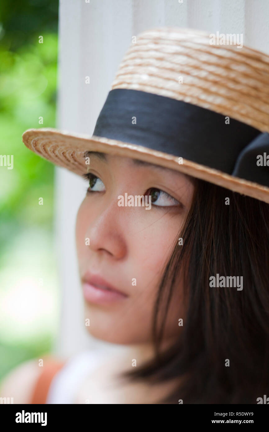 Asiatische Frau, Singapur Stockfoto