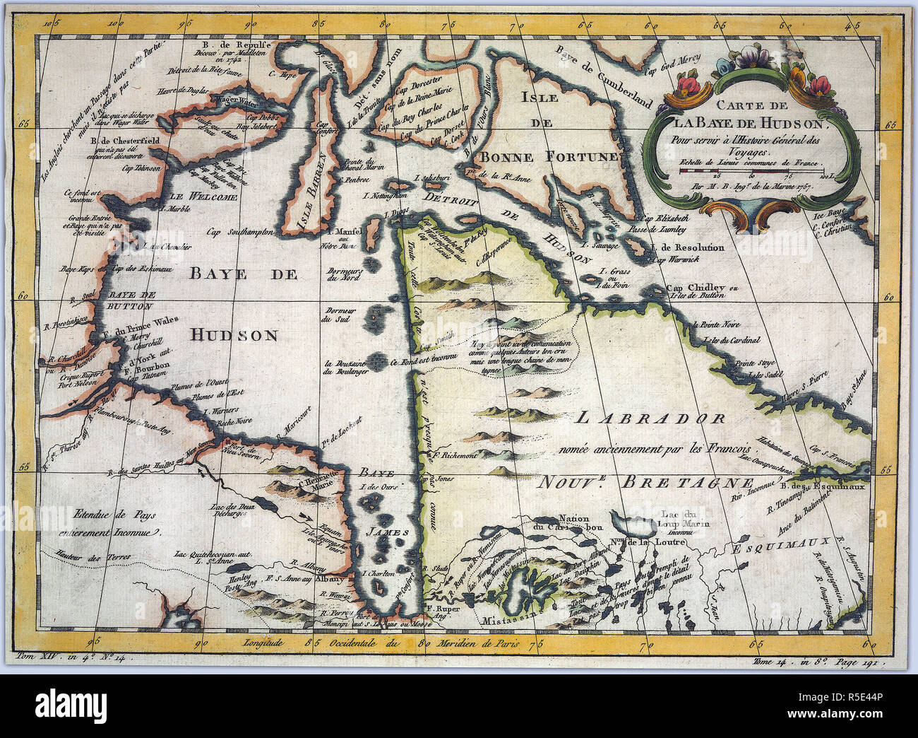 Historische Hudson Bay Karte Stockfotos und bilder Kaufen Alamy