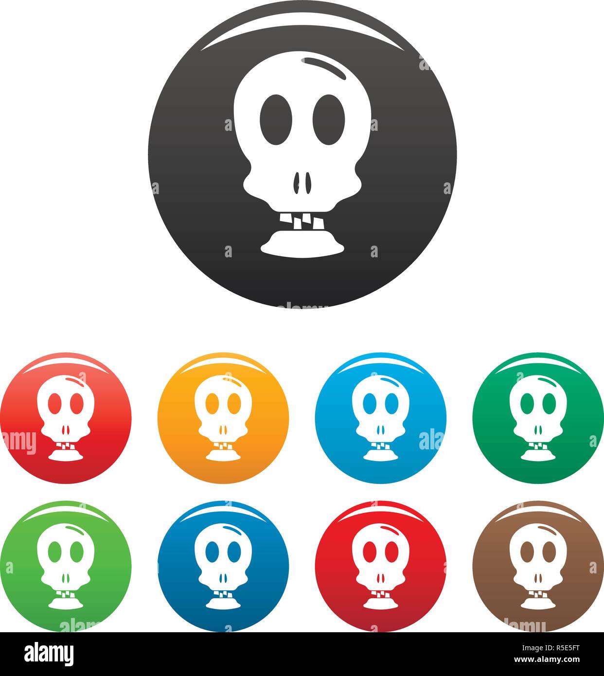 Totenkopf Einfache Abbildung Von Skull Vektor Symbol Fur Web Design Auf Weissem Hintergrund Stock Vektorgrafik Alamy
