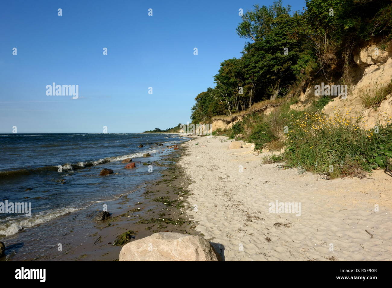 Strand in Kalkhorst Stockfoto